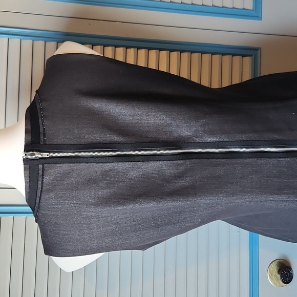 Adrienne Vittadini Charcoal Gray Sleeveless Dress - Picture 9 of 13